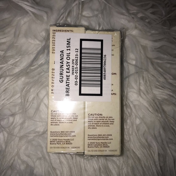 Lot of 2-Guru Ganda Breath Easy Essential Oil - Picture 3 of 3